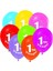 1 Yaş Iyiki Doğdun Baskılı 12" Balon 10 Adet 1