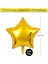 5li Gold Yıldız Balon - Yıldız Folyo Balon 18" (45 Cm) 5'li Yıldız Balon - Balon Setleri - Balon S 2