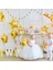 5li Gold Yıldız Balon - Yıldız Folyo Balon 18" (45 Cm) 5'li Yıldız Balon - Balon Setleri - Balon S 4