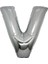Gümüş Folyo Balon 32" Inç 76 cm V Harfi 1