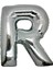 Gümüş Folyo Balon 16" Inç 32 cm R Harfi 1