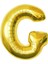 Altın Folyo Balon 16" Inç 40 cm G Harfi 1
