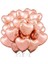 5li Rose Kalp Balon - Kalp Folyo Balon - 18" (45 cm ) 5'li Kalp Balon - Balon Setleri - Balon Seti 1