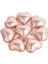 5li Rose Kalp Balon - Kalp Folyo Balon - 18" (45 cm ) 5'li Kalp Balon - Balon Setleri - Balon Seti 3