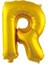 Altın Folyo Balon 32" Inç 76 cm R Harfi 1