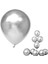 Gümüş 30 Adet Metalik Balon Büyük Boy 30 cm 1