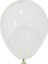 Şeffaf Rengi Balon 20 Adet Pastel Mat Balon Büyük Boy 30 cm 2