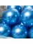 Krom Mavi ve Makaron (Pastel Mat) Mavi Renk 15 Li Balon 4