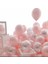 Macaron Pembe Gümüş Konfetili Şeffaf BALON12 Inç 20 Adet 1