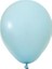Makaron Mavi 10 Adet Mat Balon Büyük Boy 30 cm 3