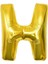 Altın Folyo Balon 40" Inç 100 cm H Harfi 1