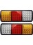 2 Adet 12 V 75 LED Su Geçirmez Arka Lambaları Kamyon Rv Van Otobüs Römork Işıkları Sinyal Göstergesi Fren Dur Ters Işıklar (Yurt Dışından) 1