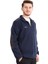 Softshell Garnili Polar Ceket - Lacivert- Zenobya 4