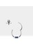 Baget Safirli Halka Piercing, 10-12 mm , 1.2 Mm, 14K Sarı-Beyaz-Kırmızı Altın | LC00016S 3