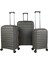 Carbon Pp Kırılmaz Silikon 3'lü Set Valiz 1