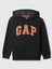 Erkek Çocuk Siyah Gap Logo Kapüşonlu Sweatshirt 1