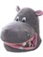 Kış Peluş Hayvan Şapkası Sevimli Hippo Heapwear Yumuşak Headcover Kostüm (Yurt Dışından) 1
