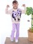 Pjk2i Minnie Mouse Desenli Lila Fitilli Taytlı 2 Ip %100 Pamuk Kız Çocuk Takımı 3-10 Yaş 7215-L 1