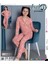 Işılay Selen Garson Pembe Love Desenli Uzun Kollu Önden Düğmeli Kız Çocuk Pijama Takımı 7-14 Yaş 38004 1