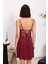 Bordo 6'lı Modal Gecelik Sabahlık Çeyiz Seti 5000 4