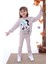Pjk2i Minnie Desenli Bej Fitilli Taytlı 2 Ip %100 Pamuk Kız Çocuk Takımı 3-10 Yaş 7259-B 1