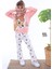 Pjk2i Bambi Desenli Pudra Fitilli Taytlı 2 Ip %100 Pamuk Kız Çocuk Takımı 3-10 Yaş 7213-PU 1