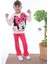 Pjk2i Minnie Mouse Desenli Fuşya Fitilli Taytlı 2 Ip %100 Pamuk Kız Çocuk Takımı 3-10 Yaş 7215-F 1