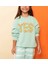 Kız Çocuk Pamuklu Sweatshirt Üç Boyutlu Çiçek Desenli 3