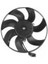 FVW601000 Fan Motoru Davlumbazlı Sağ Caddy Iıı-Golf V-Vı-Plus-Jetta Iıı-Iv-Passat-Scirocco-Touran 200W-295MM 1K0959455DH 1