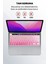 Macbook Pro 13 Inc 2020/2022 M1/m2 A2338 Uyumlu Pembe Türkçe Krakterli Silikon Klavye Koruyucu Kılıf 1