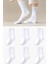 6 Çift Düz Tenis Çorap Unisex , Erkek , Kadın Tenis Çorap 1