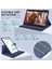 Samsung Galaxy Tab A9+ Plus 11 Inç Tablet Uyumlu 360 Döner Pu Deri Kılıf Seti SM-X210 2