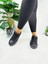 Günlük Kadın Sneaker Bağcıklı Yıldız Detaylı Tırtıklı Taban Oval Burunlu Rahat Spor Ayakkabı 602 5