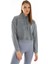 Kadın/kapüşonlu /uzun Kol /yıkama Efektli /ön Aplike Nakışlı /crop Sweatshirt 4