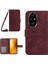 Honor 200 5g Kılıf Için Ayçiçeği Çevirme Deri Telefon Kapak Kartı Yuvaları (Yurt Dışından) 1