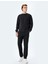 Dikiş Detaylı Pamuk Karışımlı Uzun Kollu Bisiklet Yaka Basic Sweatshirt 2