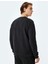 Dikiş Detaylı Pamuk Karışımlı Uzun Kollu Bisiklet Yaka Basic Sweatshirt 4
