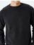 Dikiş Detaylı Pamuk Karışımlı Uzun Kollu Bisiklet Yaka Basic Sweatshirt 5
