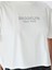 Slogan Baskılı Kısa Kollu Crop Bisiklet Yaka Tişört 5