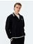 Şerit Detaylı Uzun Kollu Slogan Işlemeli Sweatshirt 3