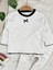 Puantiyeli %100 Pamuk Esnek 2 Ip Mevsimlik Kız Bebek/çocuk Pijama Takım 3