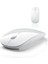 SLİM Sessiz Kablosuz Mouse ( BEYAZ ) Ultra İnce 2.4G Optik Kablosuz Mouse 1