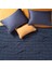 Solıd Çift Kişilik Tencel - Cotton Tencel Pamuk Pike 200x220 Cm Lacivert 1