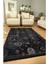 Mars 54 Modern Stil Kreatif Siyah Halı ve Kilim Salon Halısı Saçaklı Yıkanabilen Dekoratif Halı 2