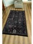 Mars 54 Modern Stil Kreatif Siyah Halı ve Kilim Salon Halısı Saçaklı Yıkanabilen Dekoratif Halı 3