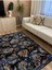 Mars 58 Modern Stil Siyah Halı ve Kilim Salon Halısı Saçaklı Yıkanabilen Halı 4