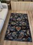 Mars 58 Modern Stil Siyah Halı ve Kilim Salon Halısı Saçaklı Yıkanabilen Halı 5