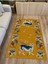 Mars 45 Modern Stil Hardal Kaplan Iskandinav Halı ve Kilim Salon Halısı Yıkanabilen Dekoratif Halı 4