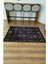 Mars 54 Modern Stil Kreatif Siyah Halı ve Kilim Salon Halısı Saçaklı Yıkanabilen Dekoratif Halı 4