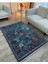 Mars 52 Modern Stil Kreatif Lacivert Halı ve Kilim Salon Halısı Yıkanabilen Dekoratif Halı 4